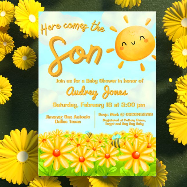 Here Comes the Son Invitation (Creator Uploaded)