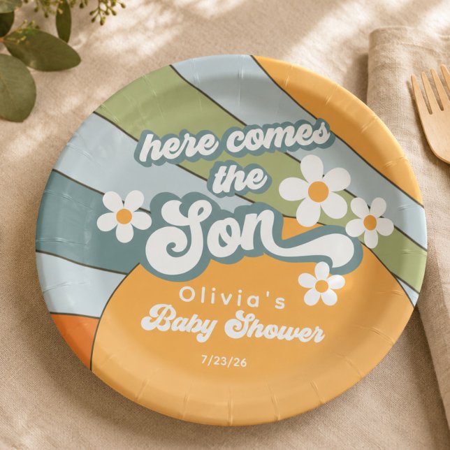 Here Comes the Son Paper Plate (Creator Uploaded)