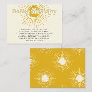 Here comes the son retro Baby Shower book request Enclosure Card