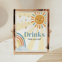 Here Comes the Son Retro Baby Shower Drinks