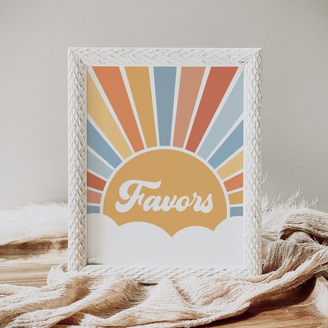 Here Comes the Son Retro Baby Shower Favours Sign (Creator Uploaded)