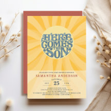 Here Comes the Son Retro Baby Shower