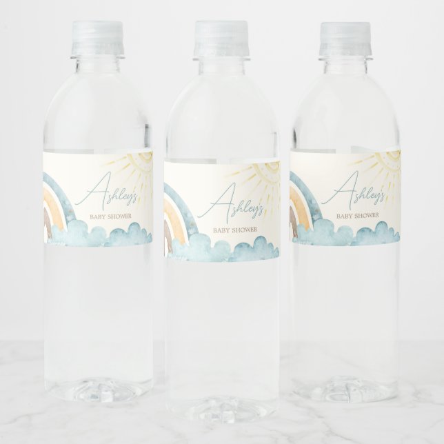 Here Comes The Son Retro  Water Bottle Label (Bottles)