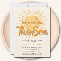 Here Comes The Son Sun Baby Shower 