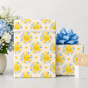 Here Comes the Son Sunshine Baby Shower  Wrapping Paper