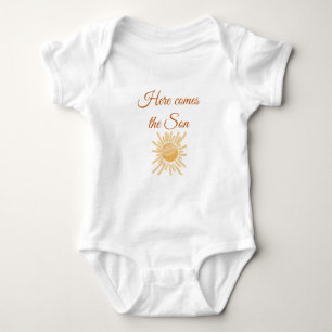 Here Comes the Son Sunshine Ray of Sun Baby Boy Bodysuit