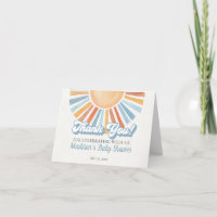 Here Comes the Son Sunshine Shower Thank You Card 