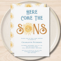 Here Comes The Sons Twins Baby Shower