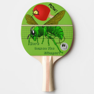 Here Comes the Stinger Funny Table Tennis Paddle