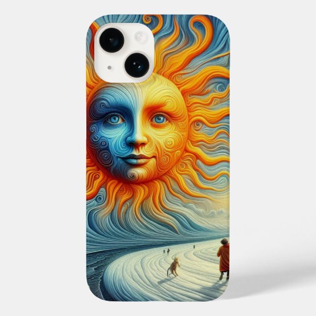 Here Comes The Sun - AI Art Print Case-Mate iPhone Case (Back)