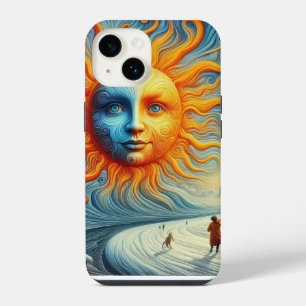 Here Comes The Sun - AI Art Print iPhone 14 Case