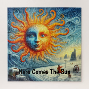 Here Comes The Sun - AI Art Print Jigsaw Puzzle