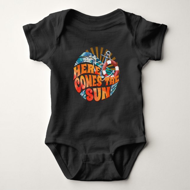 Here Comes The Sun Baby Bodysuit (Front)