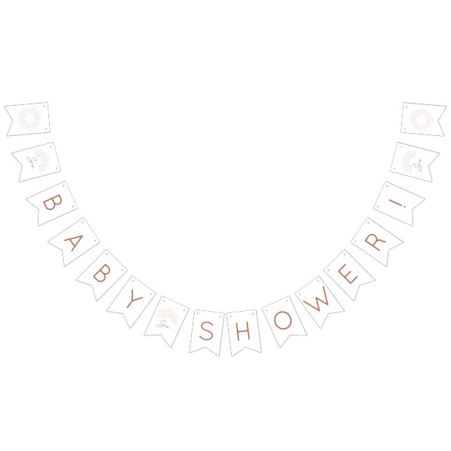 Here Comes The Sun Baby Shower Bunting Flags (All)