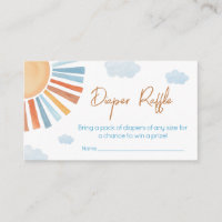 Here Comes The Sun Baby Shower Diaper Raffle
