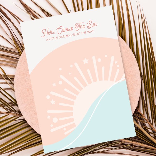 Here Comes The Sun Baby Shower Invitation (Creator Uploaded)