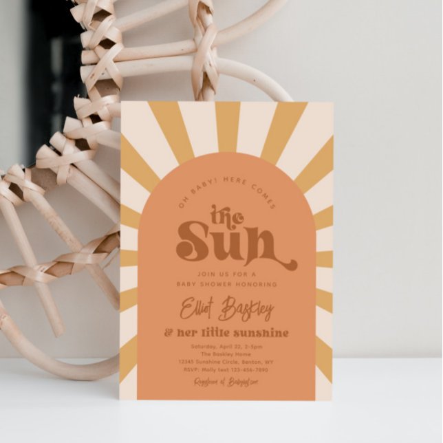 Here Comes The Sun Baby Shower | Sun Baby Shower I Invitation (Creator Uploaded)