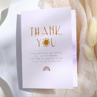 Here Comes The Sun | Baby Shower Thank You
