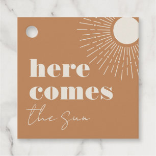 Here Comes the Sun Boho Baby Shower    Favour Tags