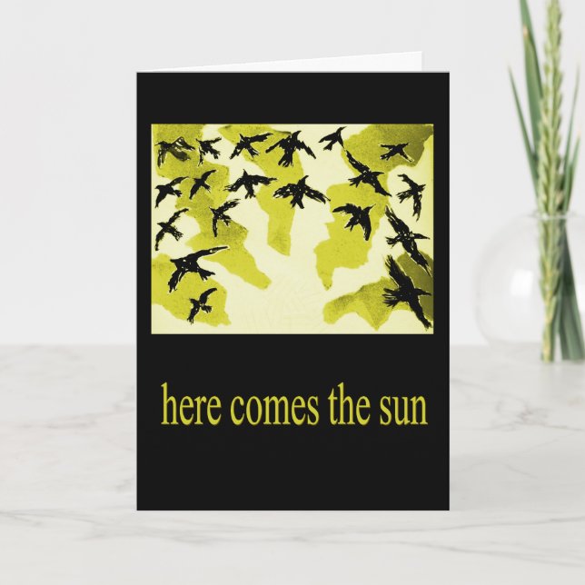 here comes the sun-card card (Front)