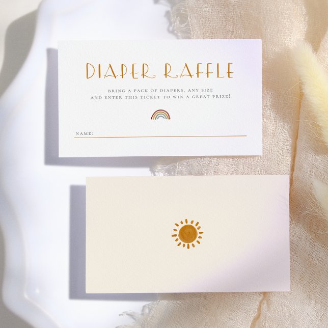 Here Comes The Sun | Sunshine Diaper Raffle Enclosure Card (Creator Uploaded)