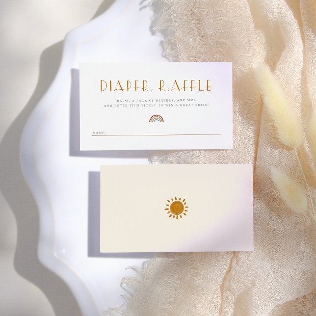 Here Comes The Sun | Sunshine Diaper Raffle Enclosure Card (Creator Uploaded)