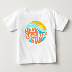 Here Comes the Sun Tee, Retro Style, Hippie Style Baby T-Shirt