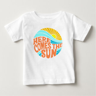 Here Comes the Sun Tee, Retro Style, Hippie Style Baby T-Shirt