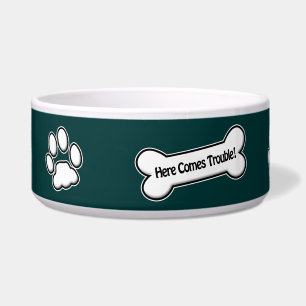 Here Comes Trouble! with White Paw Prints!