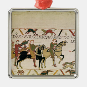 Here Duke William goes with Harold to his Metal Tree Decoration