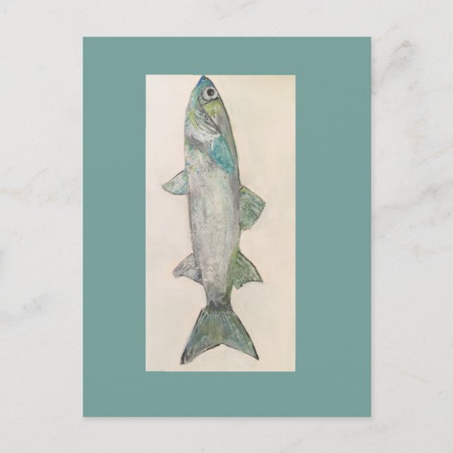 here fishy fishy Fish Post Card  (Front)