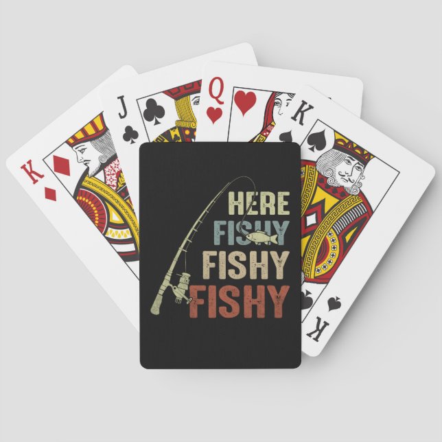Here Fishy Fishy Playing Cards (Back)