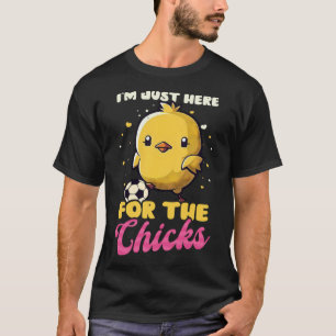 Here For Chicks Soccer Easter T-Shirt