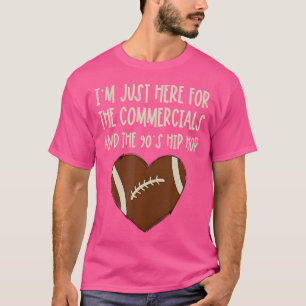 Here For The 90S Hip Hop Funny Football Shirts For