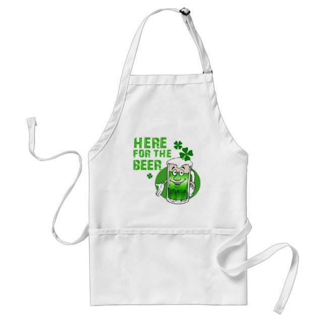 Here for the Beer Standard Apron (Front)