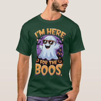 Here for the Boos: Cool Ghost Vibes T-Shirt