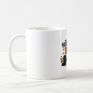 Here for the Boos Ghost Party Halloween Typography Coffee Mug