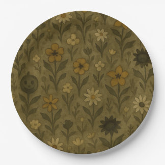Here for the "Boos" Happy Halloween Paper Plate