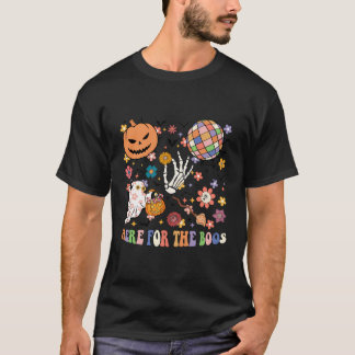Here For The Boos Spooky Halloween Skeleton Hand P T-Shirt