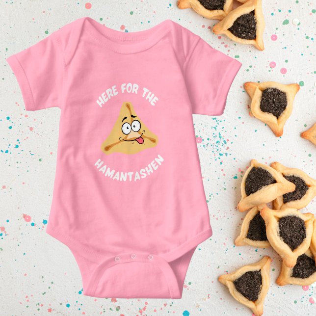 Here for the Hamantashen Purim Baby Bodysuit (Creator Uploaded)