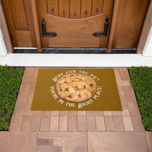Here For The Pie Thanksgiving   Doormat (Outdoor)