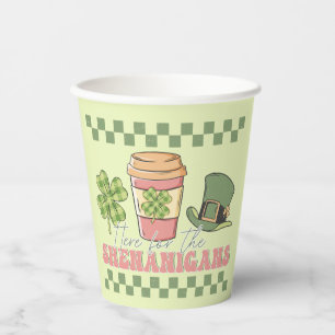 Here For The Shenanigans - Clover Coffee Paper Cups