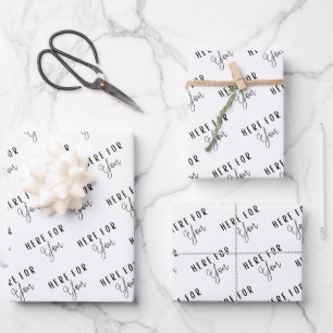 Here For You Wrapping Paper Sheets