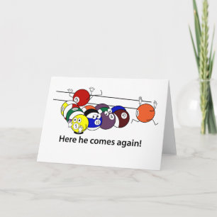 Here He Comes greeting card