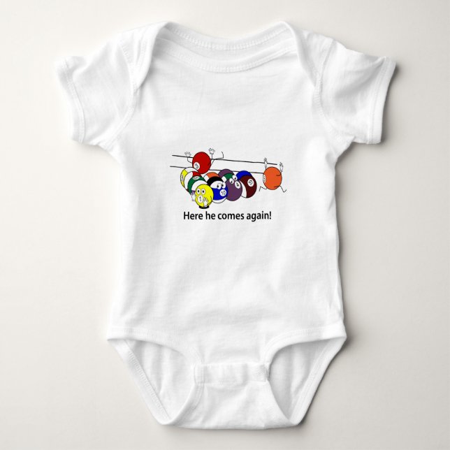 Here He Comes infant wear Baby Bodysuit (Front)