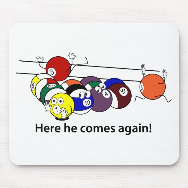 Here He Comes mousepad (Front)