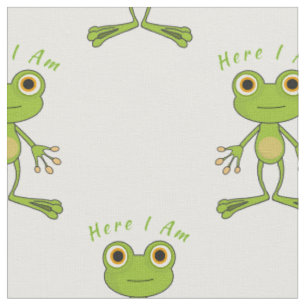 Here I am cute frog Thunder_Cove Fabric