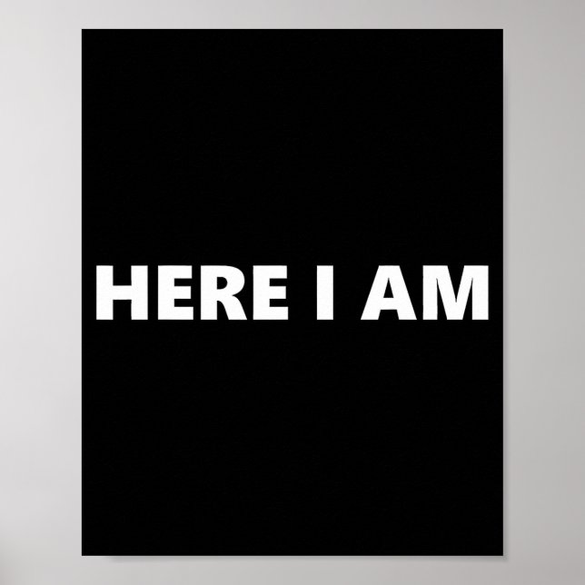 Here I Am Send Me Isaiah 6_8 Christian Faith Bible Poster (Front)