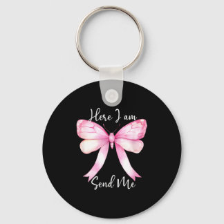 Here I Am Send Me Women Lord Send Me Christian Nk Key Ring