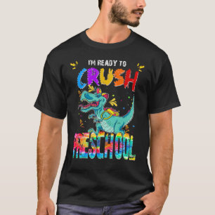 Here I Come Ready To Crush Preschool Cute Tie Die  T-Shirt